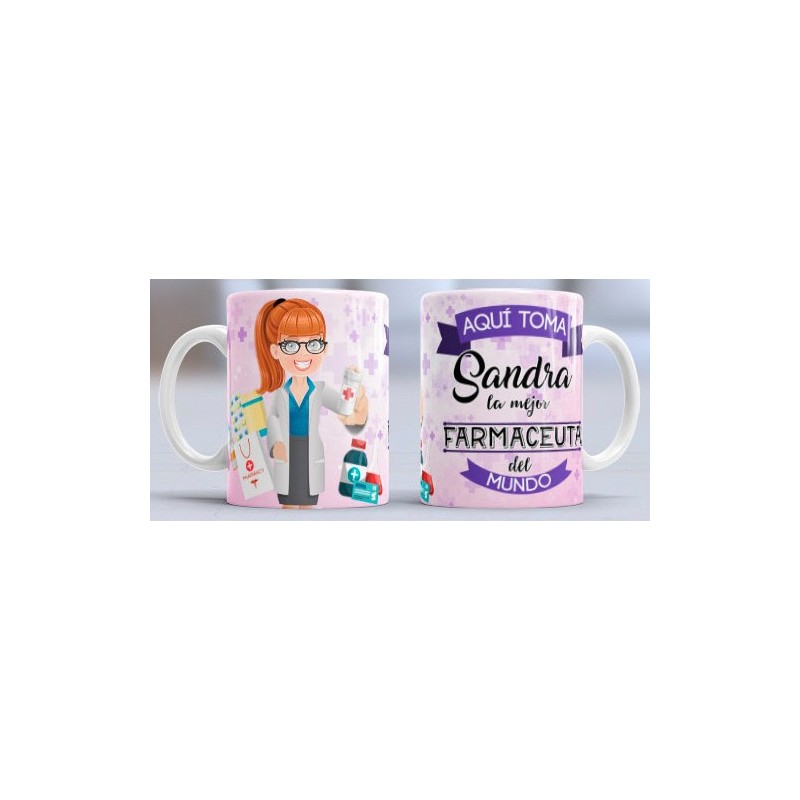 Taza Farmaceuta mujer