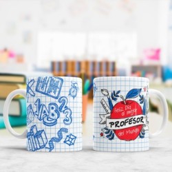 Taza Profesor cuadricula