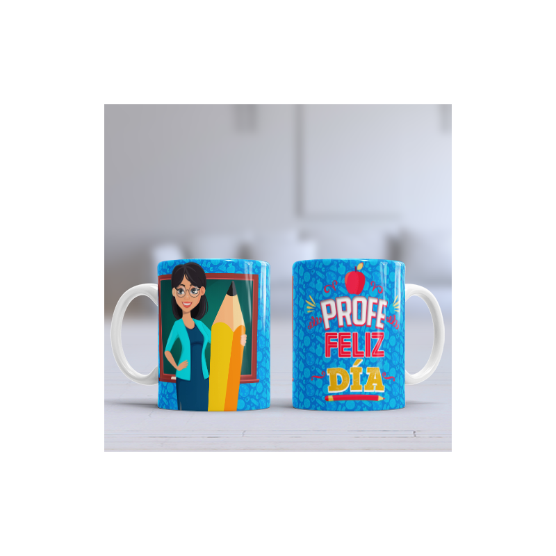 Taza Profe feliz