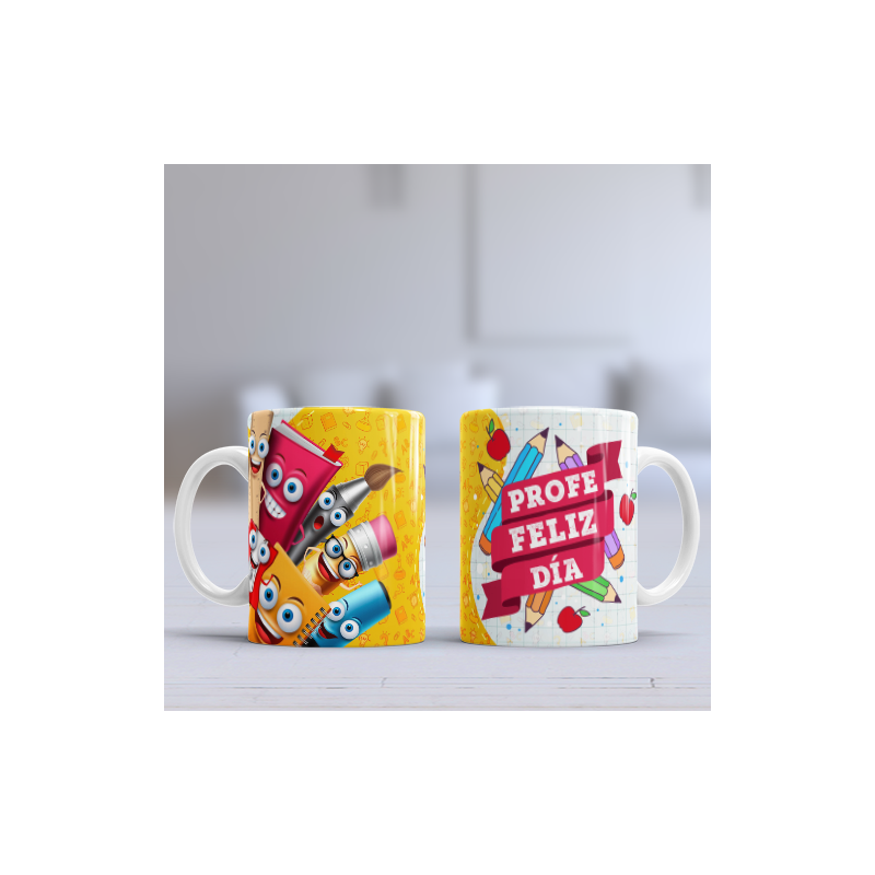 Taza Profe dibujos