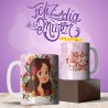 Taza dia de la mujer castaña