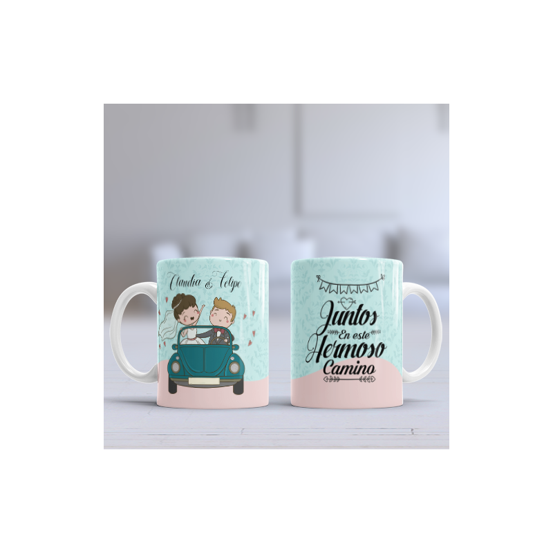 Taza camino juntos
