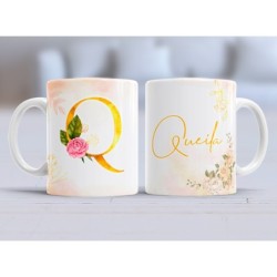 Taza nombre Q