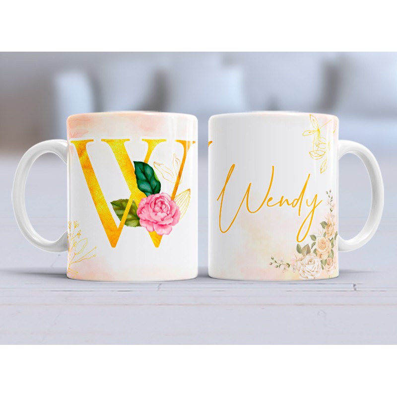 Taza nombre W