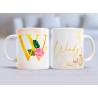 Taza nombre W