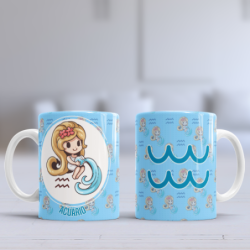 Taza signo acuario