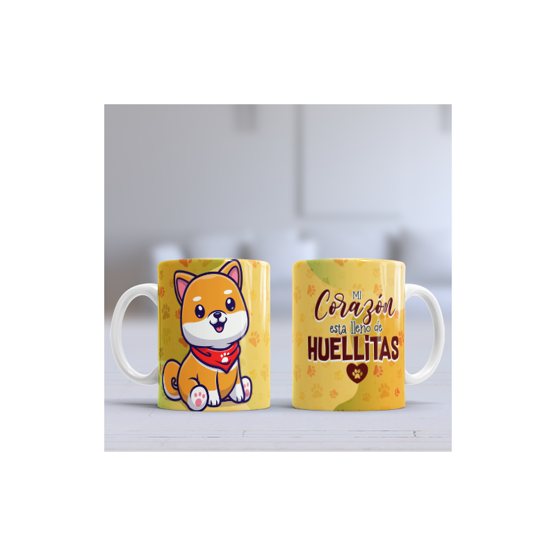 Taza huellitas