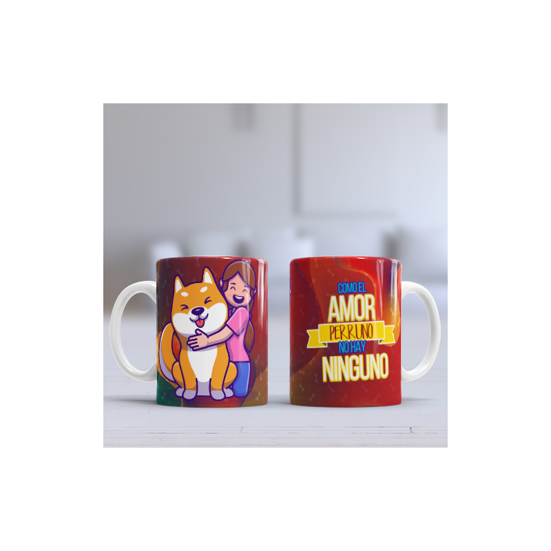 Taza amor perruno