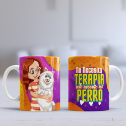 Taza terapia perro