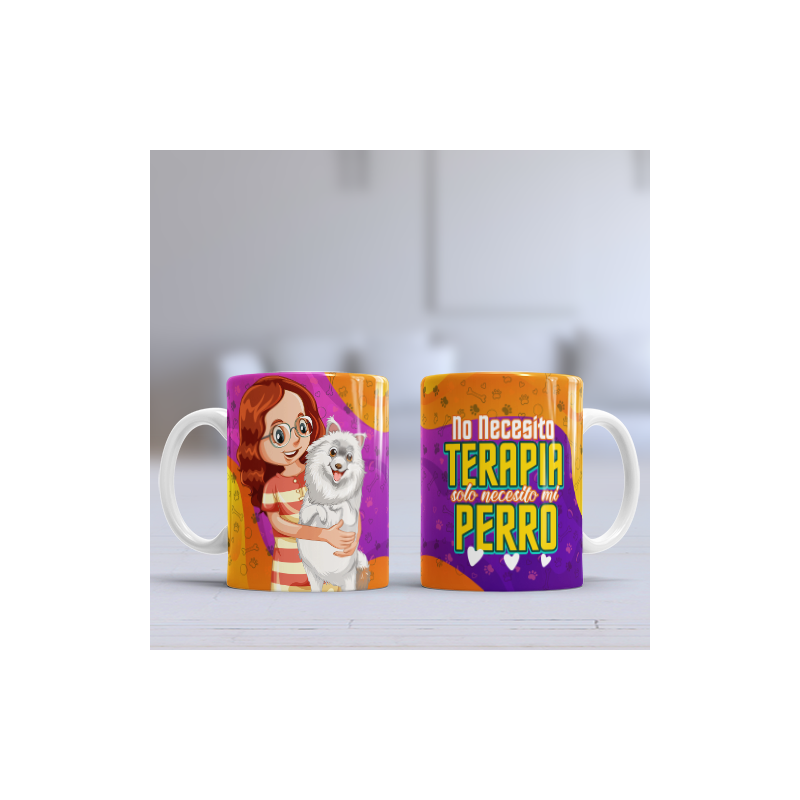 Taza terapia perro