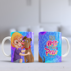 Taza amo perro