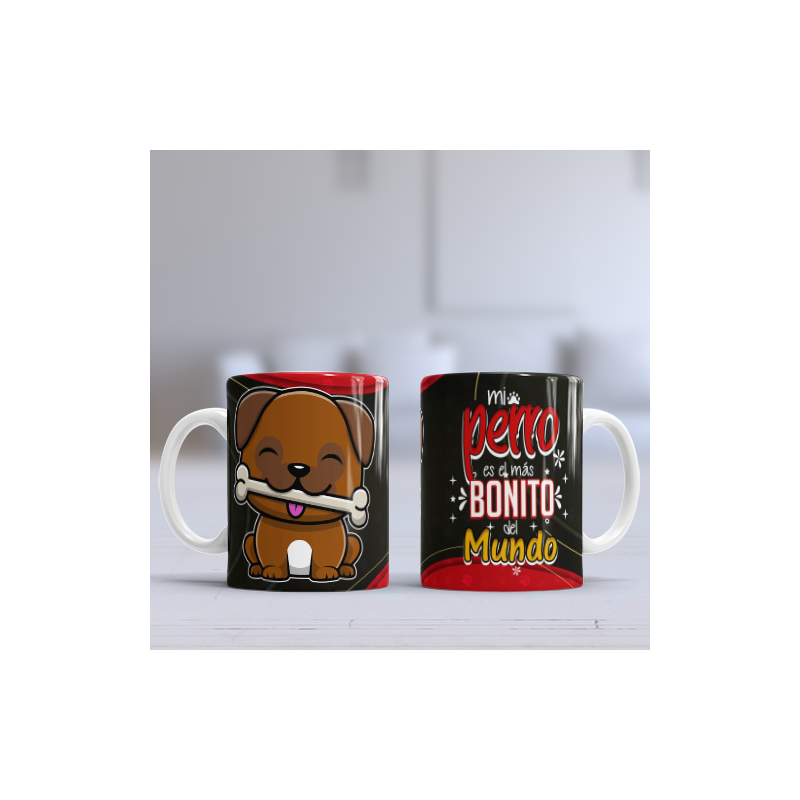 Taza perro bonito