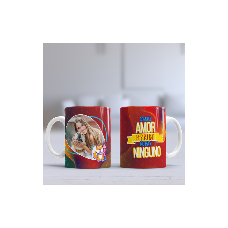 Taza amor perruno foto