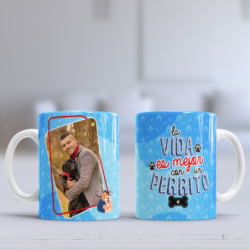 Taza vida perrito foto