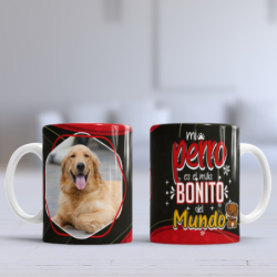 Taza perro bonito foto
