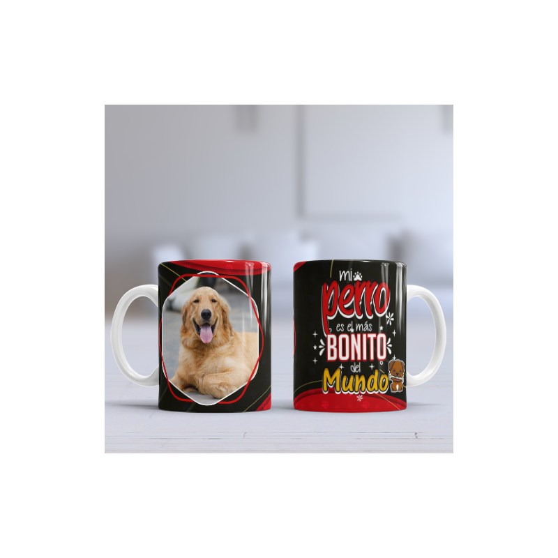 Taza perro bonito foto