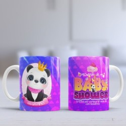 Taza panda niña