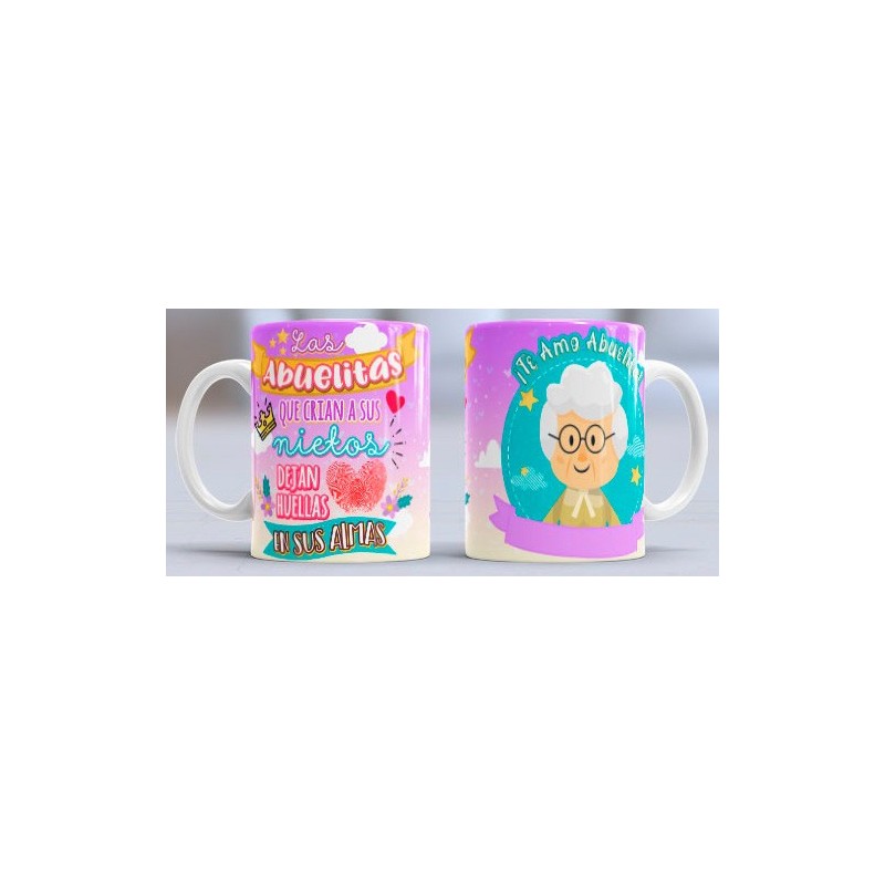 Taza huella abuelita
