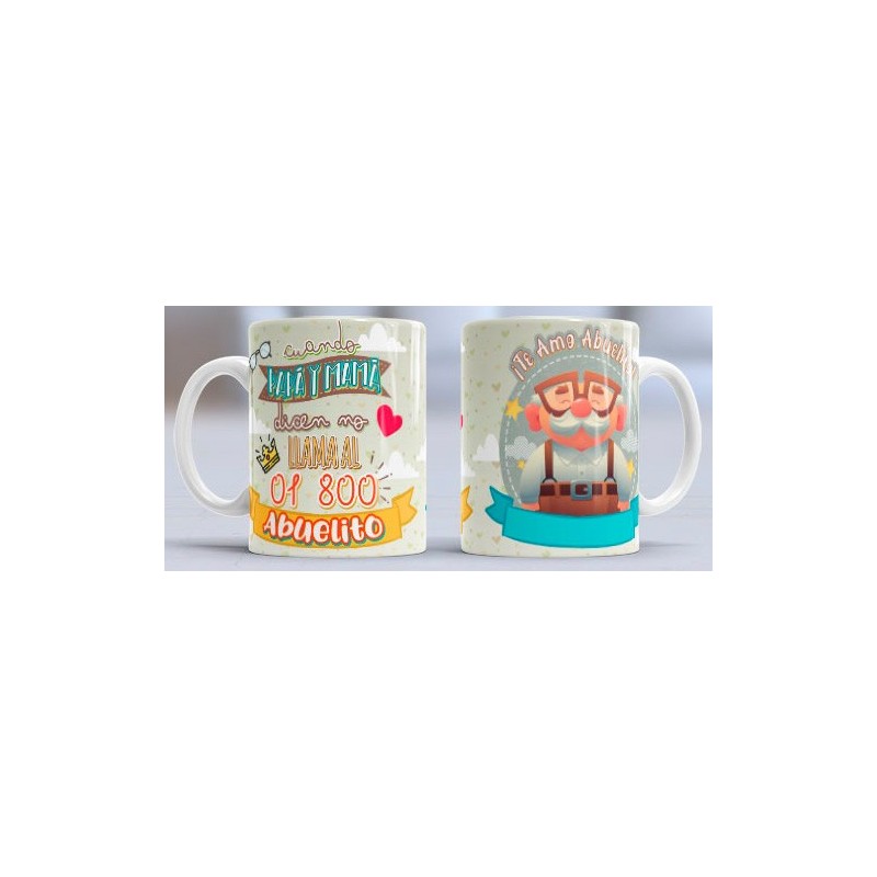 Taza llama abuelito