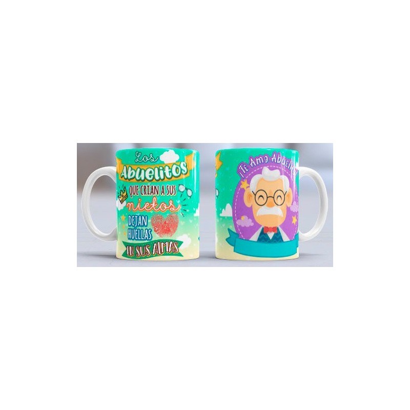 Taza huella abuelito