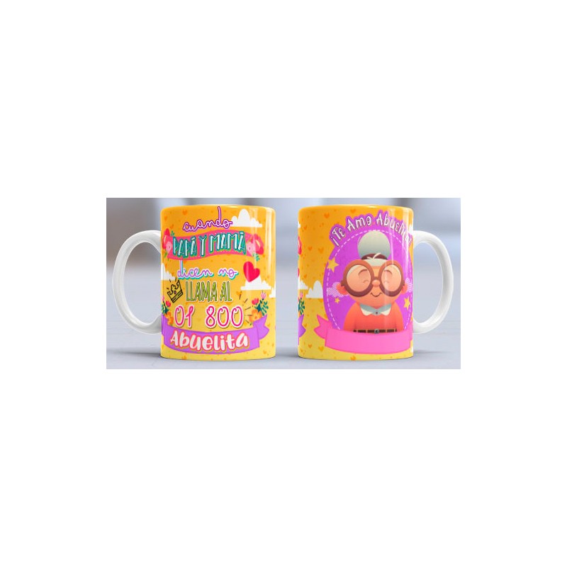 Taza llama abuelita
