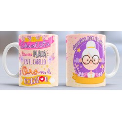 Taza oro corazon abuelita