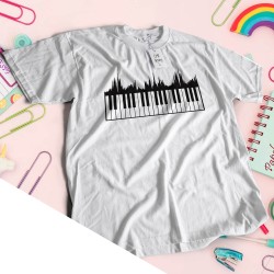 Camiseta teclas piano