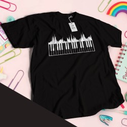 Camiseta teclas piano