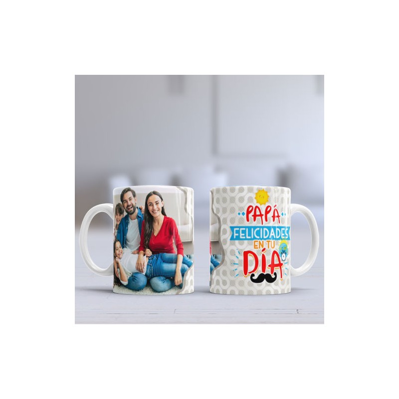 Taza Papá gris foto