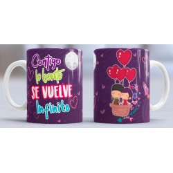 Taza bonito infinito
