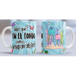 Taza fondo inseparables