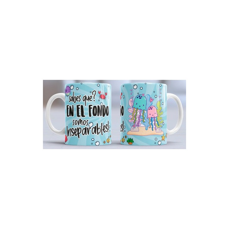 Taza fondo inseparables