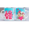 Taza love pink