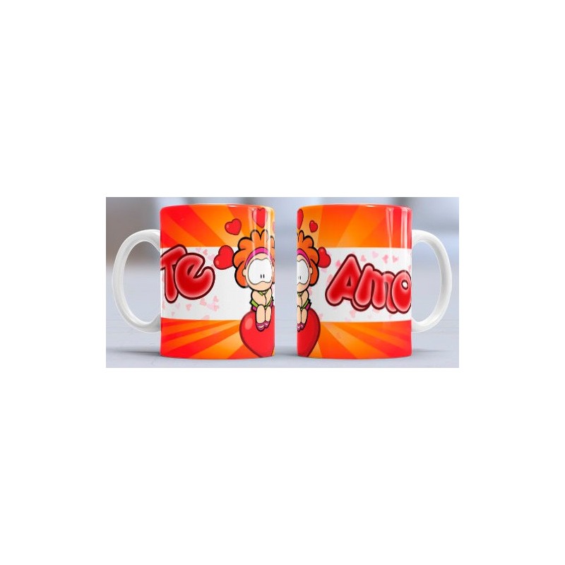 Taza te amo girl