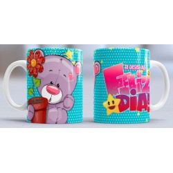 Taza feliz dia blue