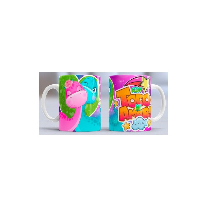 Taza con todo mi amor dinos