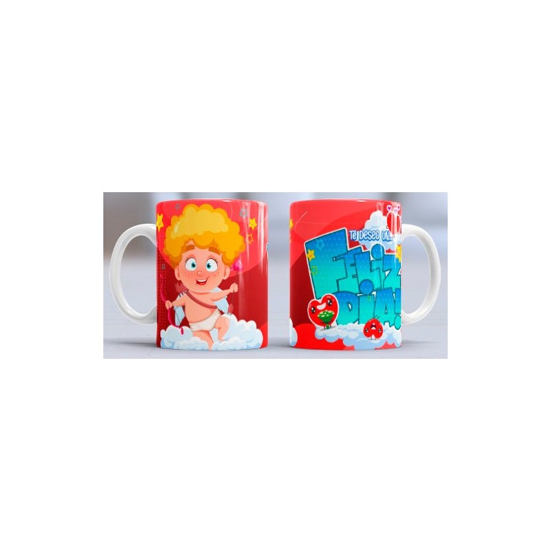 Taza feliz dia cupido