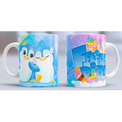 Taza feliz dia pingüinos