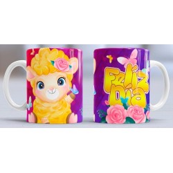 Taza feliz dia oveja