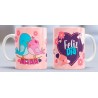 Taza feliz día pájaros