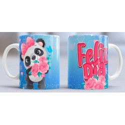 Taza feliz día panda