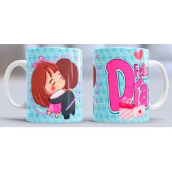Taza feliz día pareja