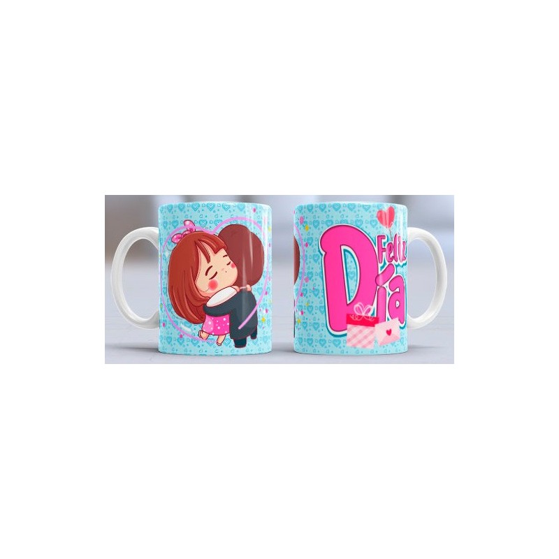 Taza feliz día pareja