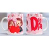 Taza feliz día rosa