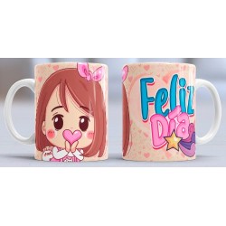 Taza feliz dia niña
