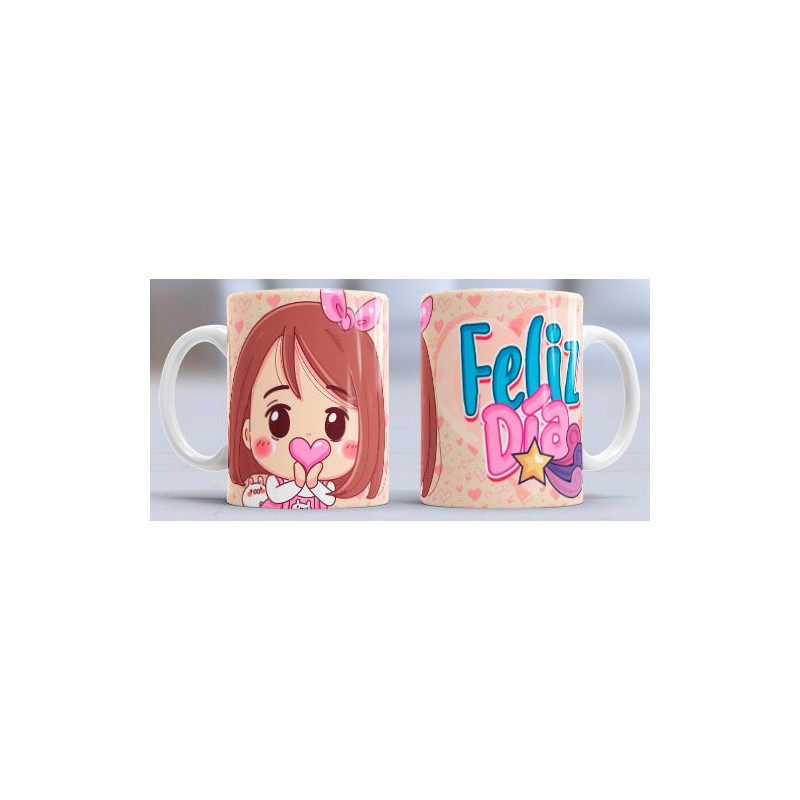 Taza feliz dia niña