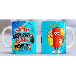 Taza exploto de amor