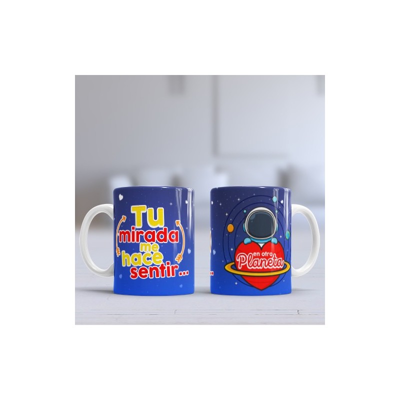 Taza mirada otro planeta