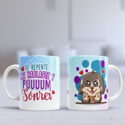 Taza hablar sonreir