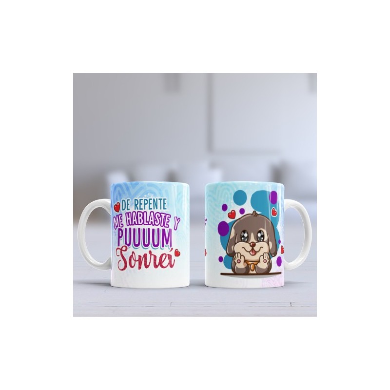 Taza hablar sonreir